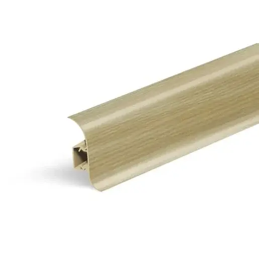 Lišta soklová Naturel popolavo pastelová , PVC dĺžka 250 cm, výška hrany 56 mm, NATNGF079