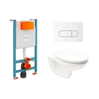 Závesný wc set Vitra Normus do ľahkých stien / predstenová SIKOVSW2