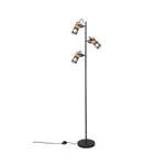 Stojaca lampa Trio Tosh čierna 404300332