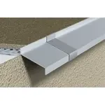 Odkvapnicový prof odkvapnicová Havos, hliník prírodná, dĺžka 250 cm, výška hrany 9 mm, ALOP940250