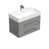 Kúpeľňová skrinka s umývadlom SAT Cube Way 80x53x46 cm matný betón CUBE46802BESAT