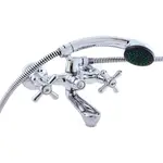 Vaňová batéria RAV Slezák MORAVA so sprchovacím setom 100 mm chróm MK154.0/1