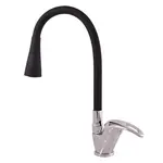 RAV SLEZÁK Sázava drezová batéria so silikónovým ramienkom čierna / chróm sa306.5/13 SA306.513