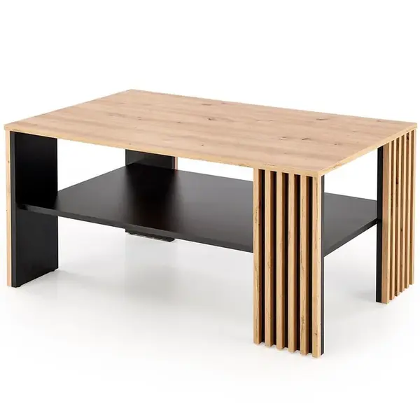 Konferenčný stolík Femina dub artisan/čierna