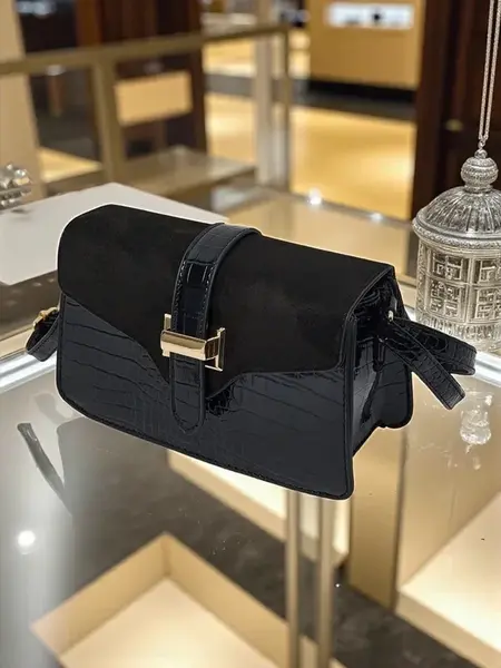 Resti Patent Small Women's Faux Leather Handbag Sable Mist