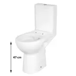 Cersanit Etiuda wc kombi so zadným odpadom K11-0221