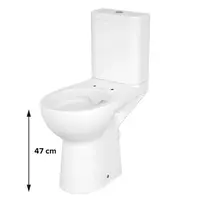Cersanit Etiuda wc kombi so zadným odpadom K11-0221