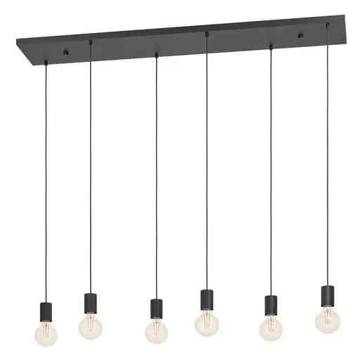 Závesné osvetlenie Eglo HUEBRO čierna 390268