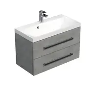 Kúpeľňová skrinka s umývadlom SAT Cube Way 80x53x40 cm betón CUBE280ZBE