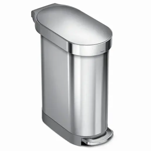 Simplehuman Slim pedal bin odpadkový kôš voľne stojací 45 l kartáčovaná nerez oceľ mat SHCW2044