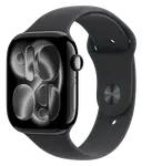 APPLE Watch 11 GPS + Cellular 42mm klavírno čierny hliník - čierny športový remienok - S/M