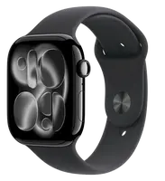 APPLE Watch 11 GPS + Cellular 42mm klavírno čierny hliník - čierny športový remienok - S/M