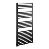 Isan Quadrat radiátor kombinovaný 150,5x60cm stredové pripojenie čierna matná DQUA15050600CSMS