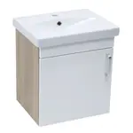 Kúpeľňová skrinka s umývadlom Naturel Vario Dekor 50x51x40 cm biela lesk VARIO250DBBL