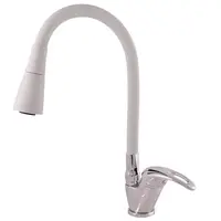 RAV SLEZÁK Sázava drezová batéria so silikónovým ramienkom sivá / chróm sa306.0/13s SA306.013S