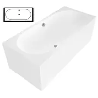 Polysan ASTRA BDR MONOLITH obdĺžniková vaňa 160x70 cm akrylát pravá 32611MDR