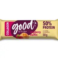 Dr. Max Protein Bar 50% Raspberry Muffin Collagen proteinová tyčinka 50 g