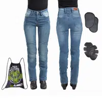 Dámské moto jeansy W-TEC Panimali modrá 3XL prodloužená délka