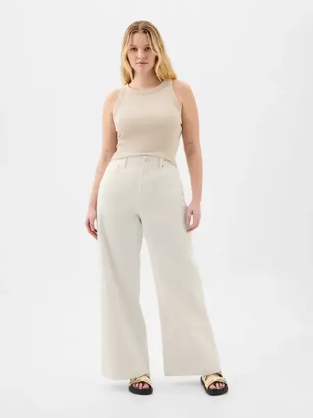 Džíny pro ženy GAP Wide LegHigh Rise 862830-00 Velikost: 24REG - standardní délka