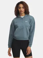 Dámská mikina Under Armour Rival Flc Piped HZ Hoodie-BLU - Dámské