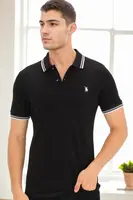 T9594 DEWBERRY MEN'S T-SHIRT-BLACK