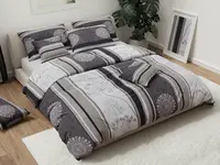 Bavlněné povlečení MANDALA NATURA šedé