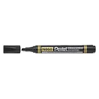 12 x Permanentní popisovač Pentel černý, klinový hrot, stopa 1.2 - 4.5mm