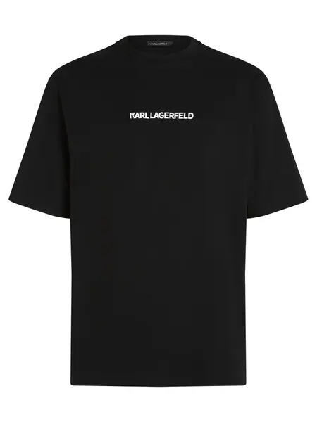 Karl Lagerfeld Tričko 'Portrait'  čierna / biela