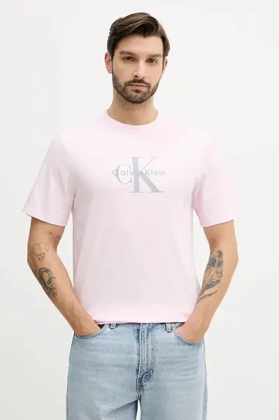 Tričko Calvin Klein Jeans pánské, černá barva, s potiskem, LV04RB862G