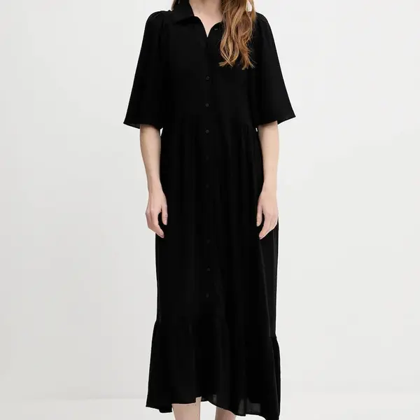 Šaty Answear.LAB černá barva, midi