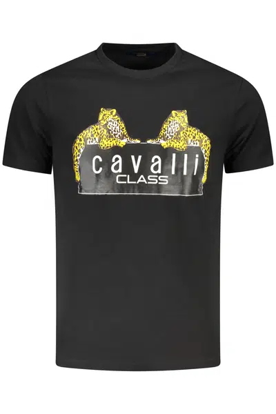 CAVALLI CLASS SHORT SLEEVE T-SHIRT MEN BLACK