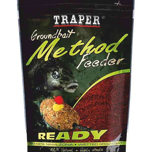 Traper krmítková směs groundbait method feeder ready jahoda - 750 g