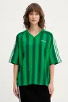 Tričko adidas Originals Linear Tee dámské, zelená barva, JW6022