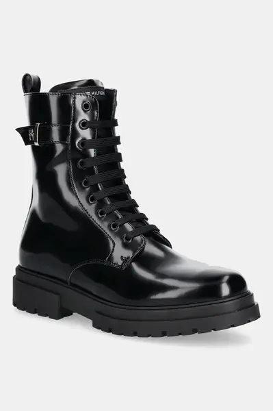 Dětské boty Tommy Hilfiger černá barva, T4A5-34028