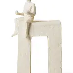 Dekorativní figurka Kähler Astro Gemini 24 cm bílá barva
