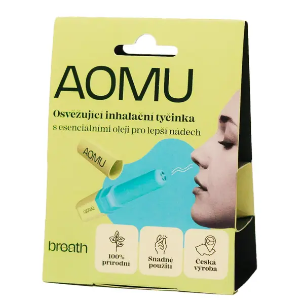 AOMU Inhalační tyčinka s esenciálními oleji Breath 1 ks