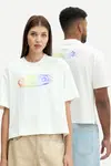 Tričko adidas Originals Pride x Jeremy Scott béžová barva, s potiskem, JY2012