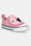Dětské tenisky Converse CHUCK TAYLOR ALL STAR ONE STRAP růžová barva, A11789C