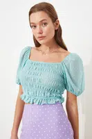 Trendyol Halenka - Zelená - Úzký střih