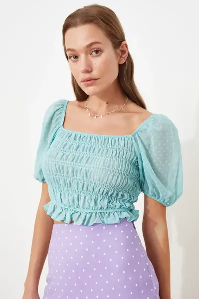 Trendyol Halenka - Zelená - Úzký střih