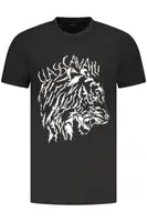 CAVALLI CLASS SHORT SLEEVE T-SHIRT MEN BLACK
