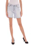 GANT JEANS SHORT WOMAN LIGHT BLUE