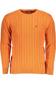 Pánský oranžový svetr US Grand Polo