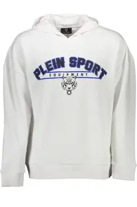 Bílá mikina Plein Sport s kapucí