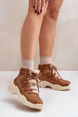 Zateplené Dámské Trapery Lee Cooper Hnědé