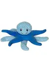 Octopus & Starfish hračka pes plyš TPR modrá 27cm Kiwi