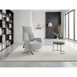 Sit & More RELAXAČNÍ KŘESLO, textil, barvy stříbra