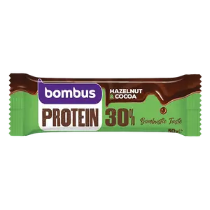 BOMBUS Protein 30% lieskový orech & kakao 50 g