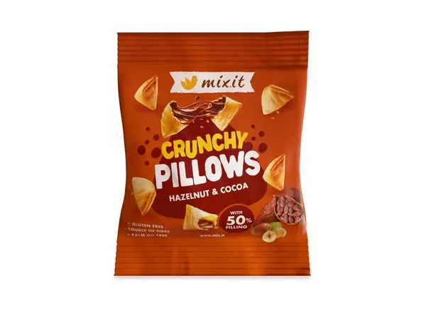 MIXIT Křupavé polštářky Lískový oříšek a kakao 30 g