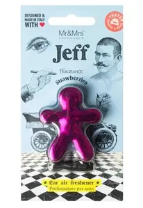 Mr&Mrs Fragrance Jeff Chrome Strawberries - vôňa do auta